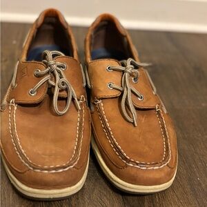 Sperry Top-Sider Men’s Boat Shoes | Brown Leather | Size 12